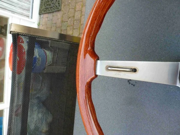 Alfa Romeo 1750 GTV Hellebore rim to spoke transition restoration detail