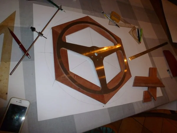 Bizzarrini steering wheel restoration work in progress