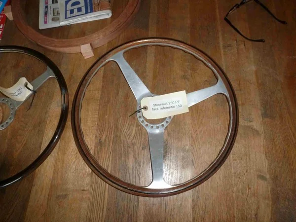 Ferrari 250 GT PF Nardi steering wheel for restoration with cracks and missing wood